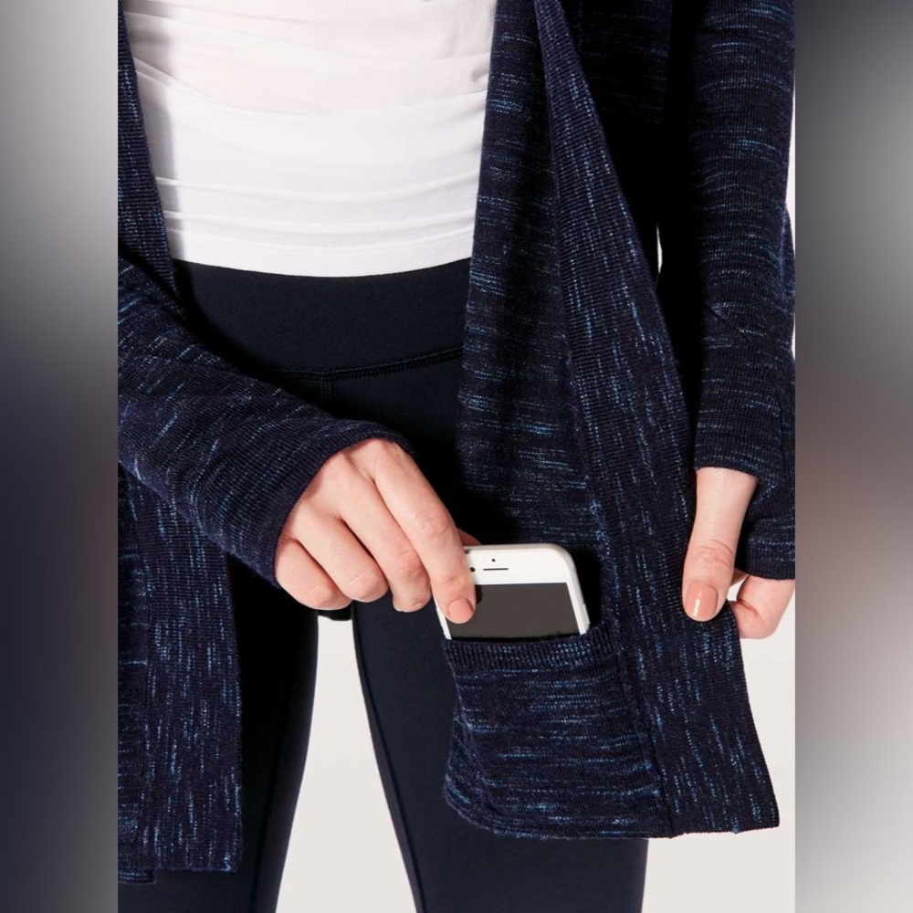 Lululemon Blissful Zen Sweater Midnight Navy/magnetic blue NWOT - Picture 4 of 10